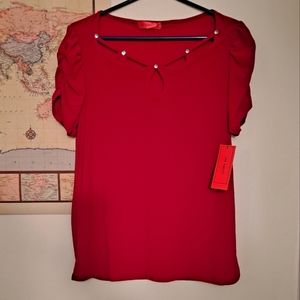 Love Scarlett red blouse